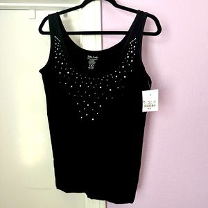 Black studded tank top